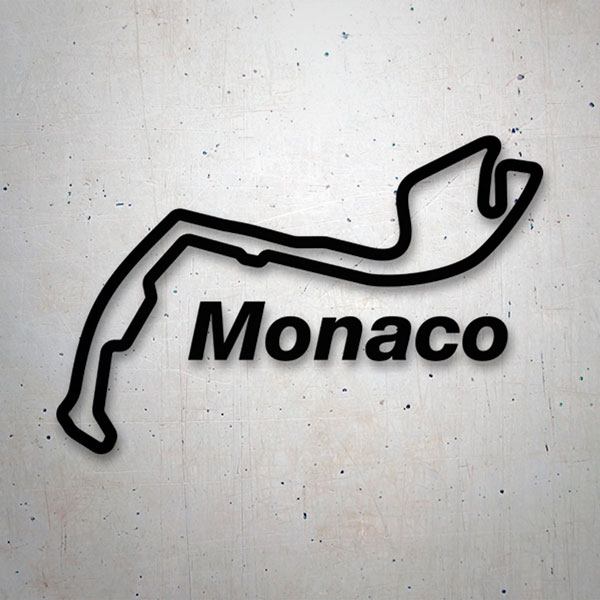 Car & Motorbike Stickers: Circuit of Monaco