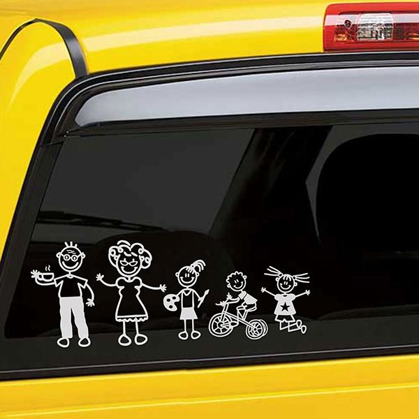 Car & Motorbike Stickers: Little girl with balloon