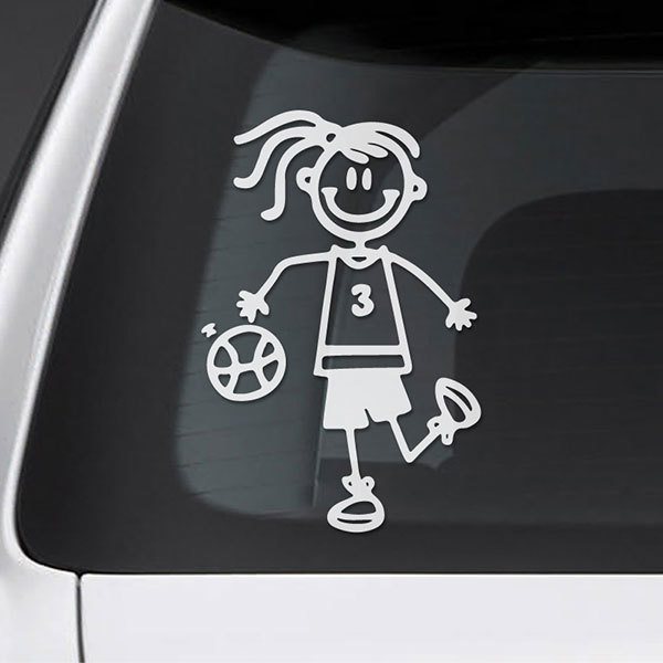 Decal Family Little Girl Playing Basketball Muraldecal Com