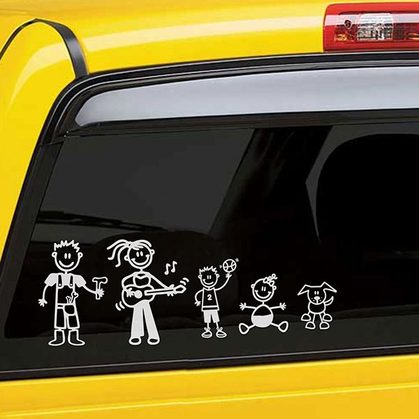 Car & Motorbike Stickers: Mom playing the guitar