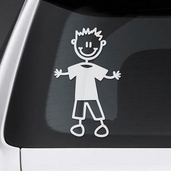 Car & Motorbike Stickers: Boy hug