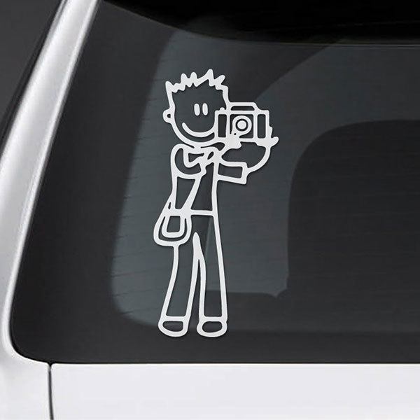 Car & Motorbike Stickers: Dad photographer