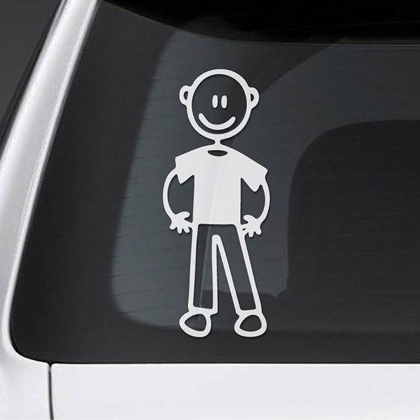 Car & Motorbike Stickers: Bald dad