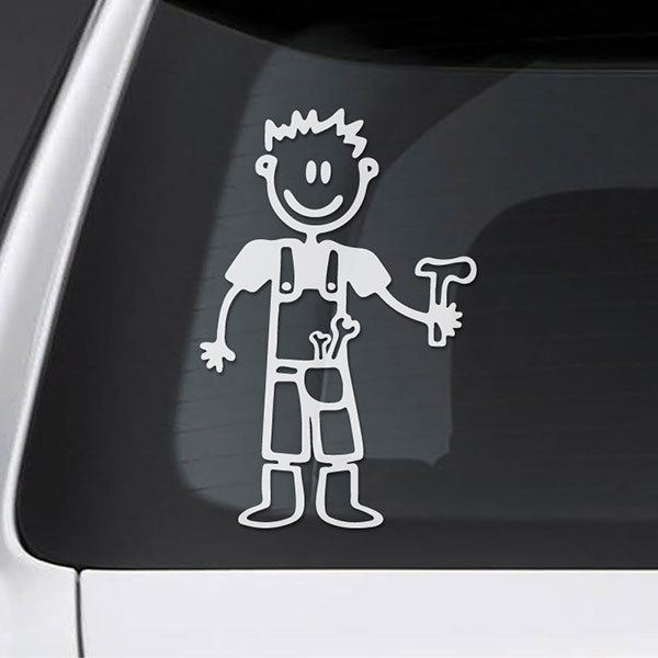 Car & Motorbike Stickers: Dad handyman