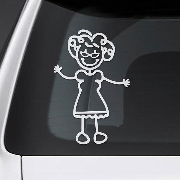 Car & Motorbike Stickers: Happy Grandmother