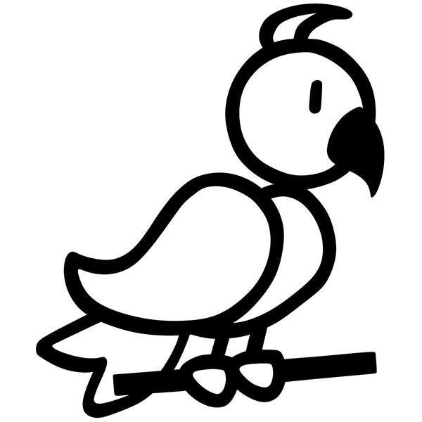 Car & Motorbike Stickers: Singing bird