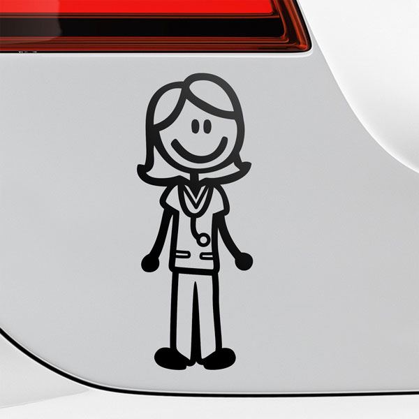 Car & Motorbike Stickers: Mother Nurse