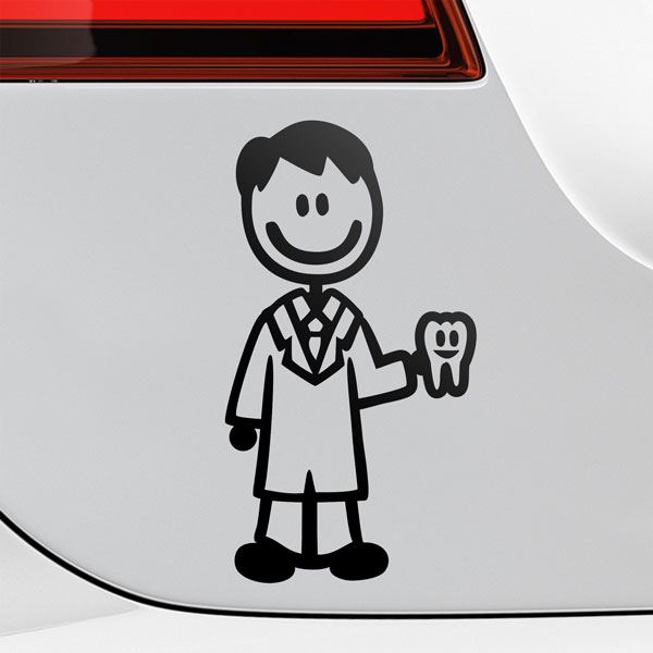 Car & Motorbike Stickers: Daddy Dentist