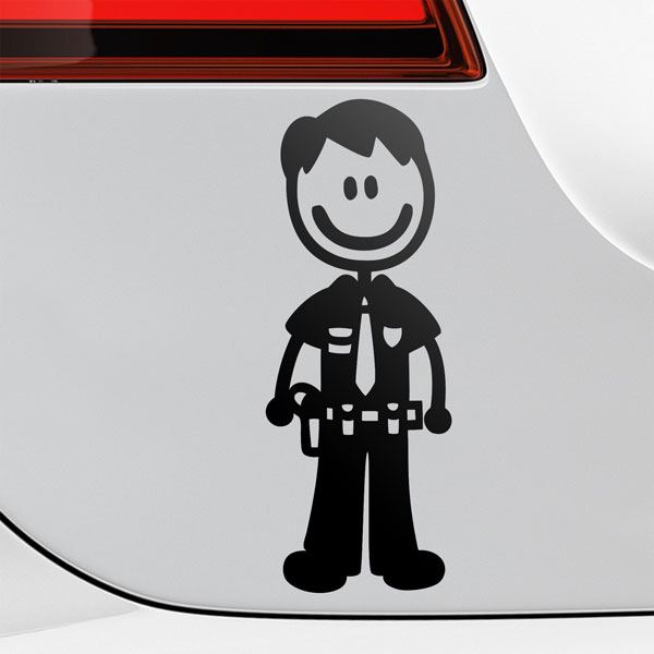 Car & Motorbike Stickers: Daddy Cop