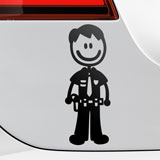 Car & Motorbike Stickers: Daddy Cop 3