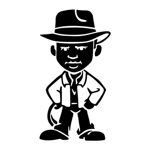 Car & Motorbike Stickers: Indiana Jones Cartoon