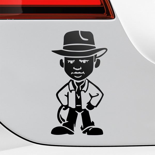 Car & Motorbike Stickers: Indiana Jones Cartoon