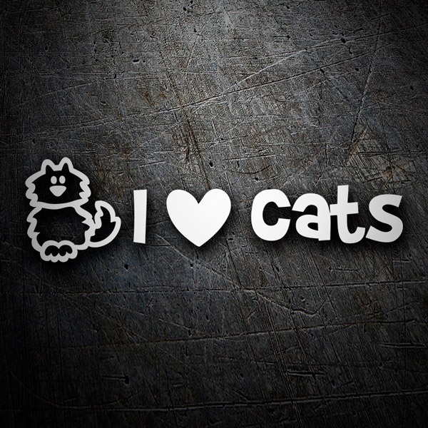 Car & Motorbike Stickers: Catlike Love 0