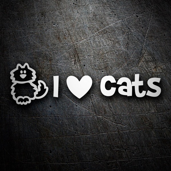 Car & Motorbike Stickers: Catlike Love