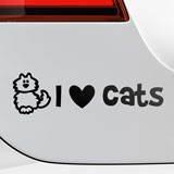 Car & Motorbike Stickers: Catlike Love 3