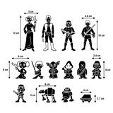 Car & Motorbike Stickers: Set 14X Star Wars Characters 2