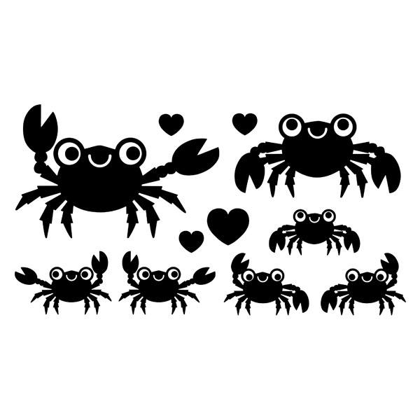 Car & Motorbike Stickers: Set 11X Crabs