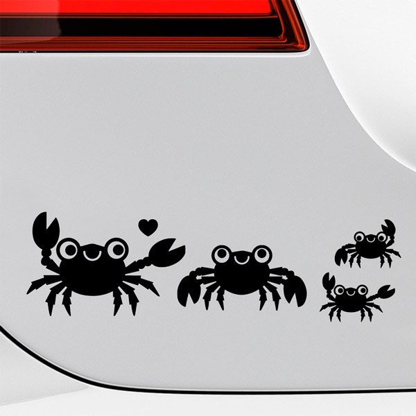 Car & Motorbike Stickers: Set 11X Crabs