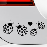 Car & Motorbike Stickers: Set 7X Ladybirds 3
