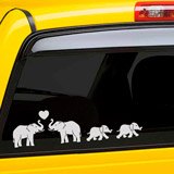 Car & Motorbike Stickers: Set 8X Elephants 4