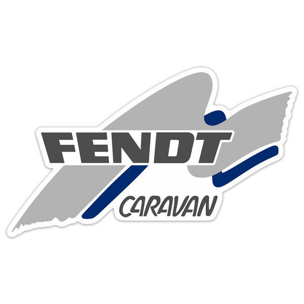 Car & Motorbike Stickers: Fendt Caravan blue