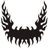 Car & Motorbike Stickers: Hood Flames