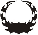 Car & Motorbike Stickers: Hood Flames