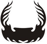Car & Motorbike Stickers: Hood Flames