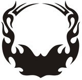 Car & Motorbike Stickers: Hood Flames