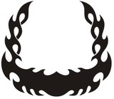 Car & Motorbike Stickers: Hood Flames