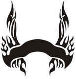 Car & Motorbike Stickers: Hood Flames