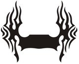 Car & Motorbike Stickers: Hood Flames
