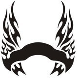 Car & Motorbike Stickers: Hood Flames