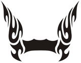 Car & Motorbike Stickers: Hood Flames