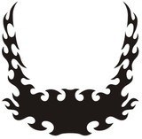 Car & Motorbike Stickers: Hood Flames