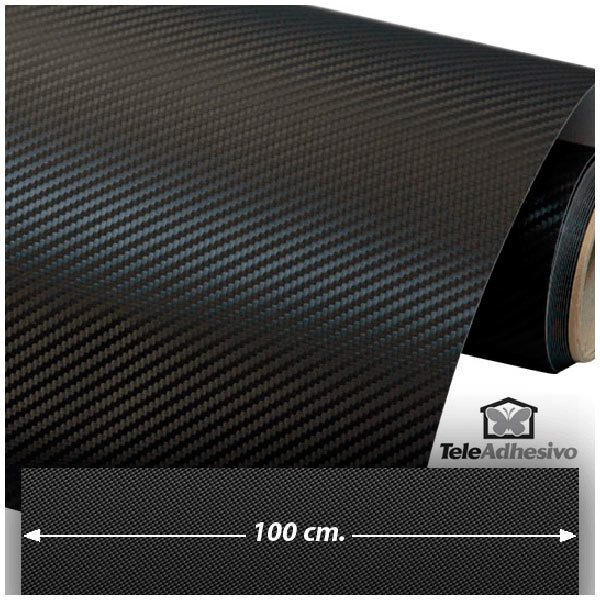 Car & Motorbike Stickers: Carbon fiber vinyl wrap 100cm