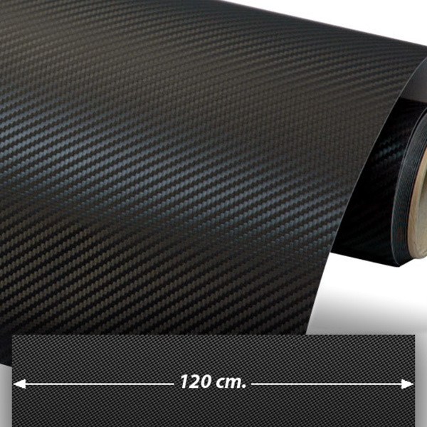 Car & Motorbike Stickers: Carbon fiber vinyl wrap 120cm