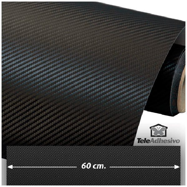 Car & Motorbike Stickers: Carbon fiber vinyl wrap 60cm