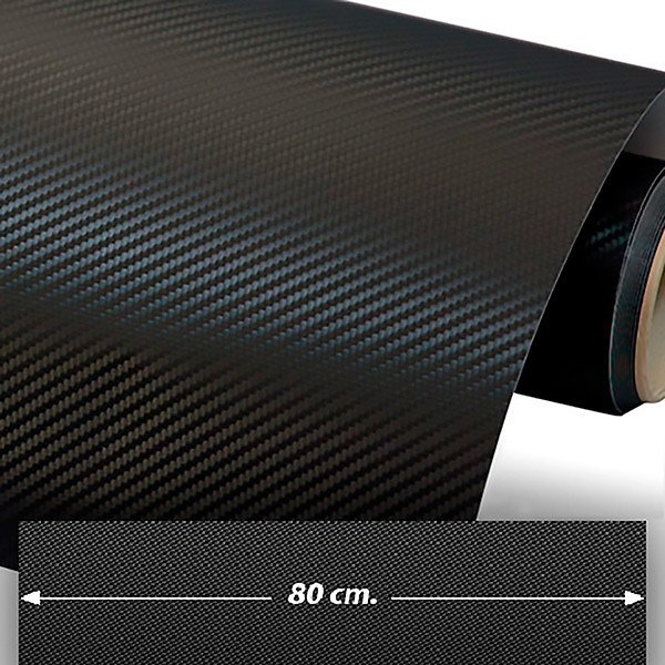 Car & Motorbike Stickers: Carbon fiber vinyl wrap 80cm