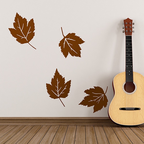 Wall Stickers: Maple Leaves Set