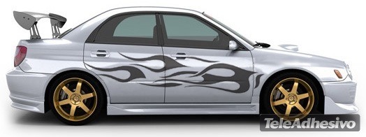 Car & Motorbike Stickers: Flaming Kit 2