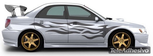 Car & Motorbike Stickers: Flaming Kit 13