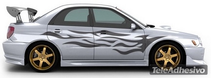 Car & Motorbike Stickers: Flaming Kit 13 2