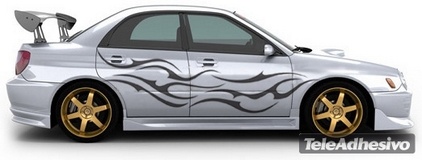 Car & Motorbike Stickers: Kit Flaming 20 2