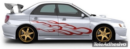 Car & Motorbike Stickers: Kit Flaming 28 2