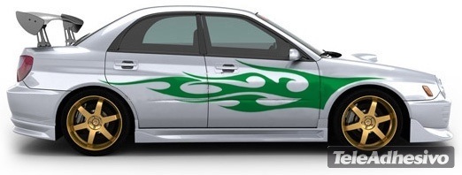 Car & Motorbike Stickers: Kit Flaming 31