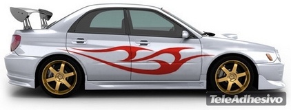 Car & Motorbike Stickers: Kit Flaming 33 2