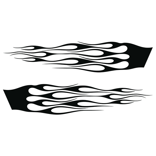 Car & Motorbike Stickers: Flame Graphics Kit