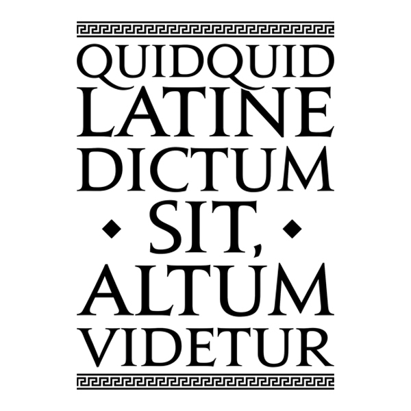 Wall Stickers: Anything that is said in Latin