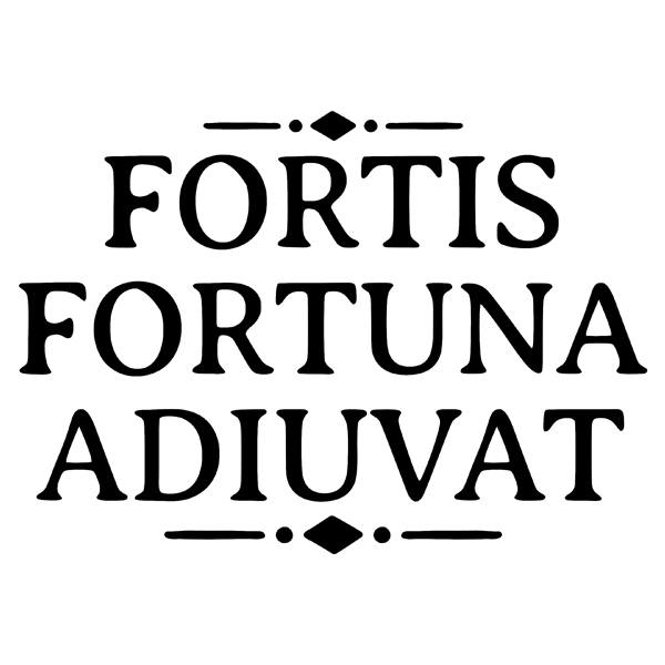 EMBROVERSE Fortis Fortuna Adiuvat Patch - Iron-On Embroidered Patch